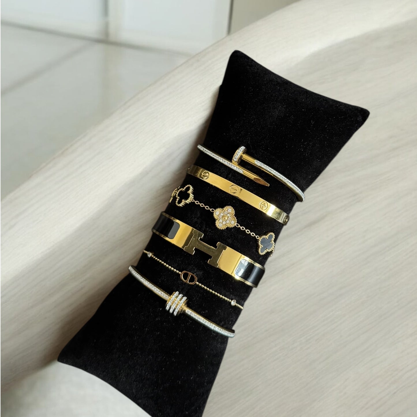 Sawda (Gold & Black) 6pc Stack