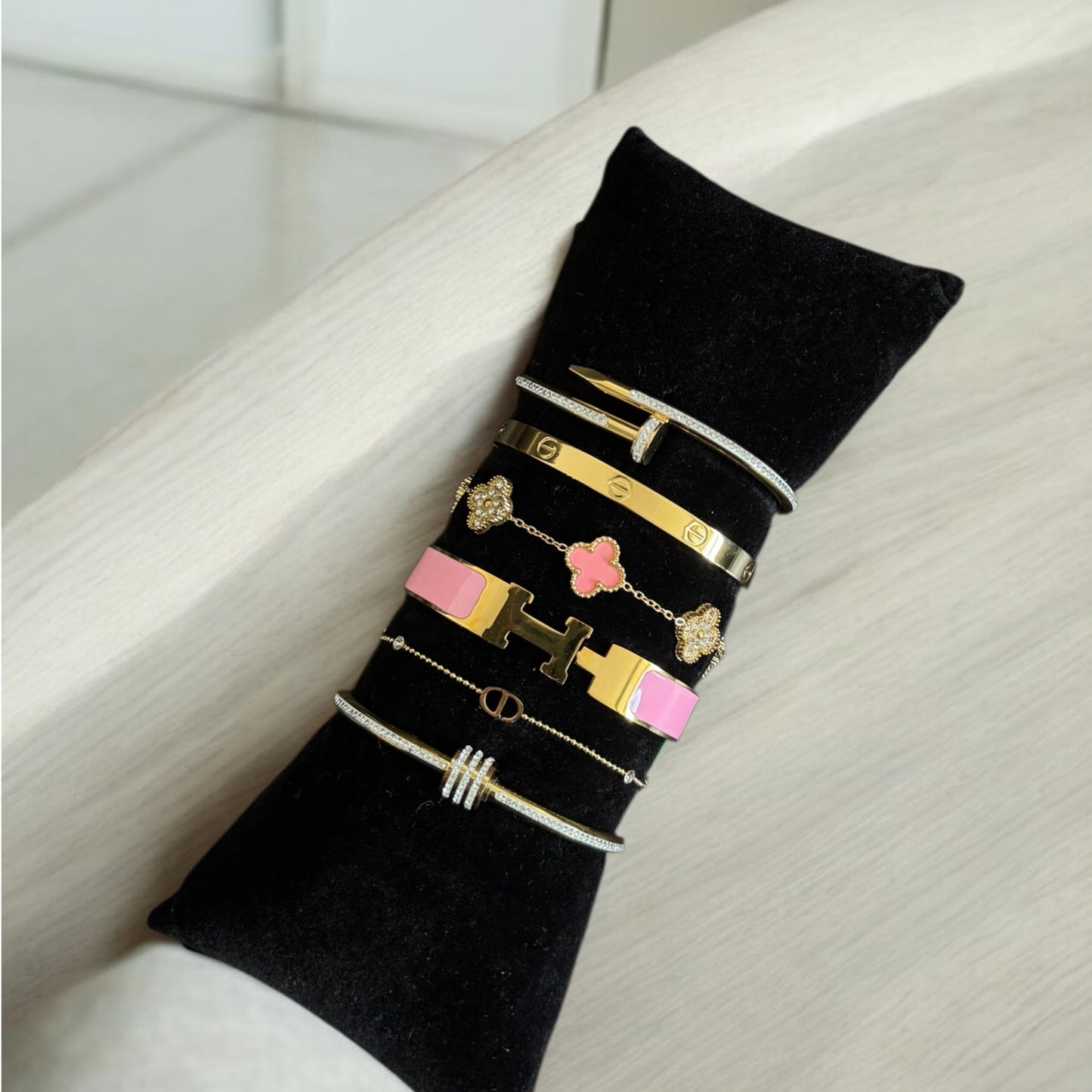 Wardiyyah (Gold & Pink) 6pc Stack