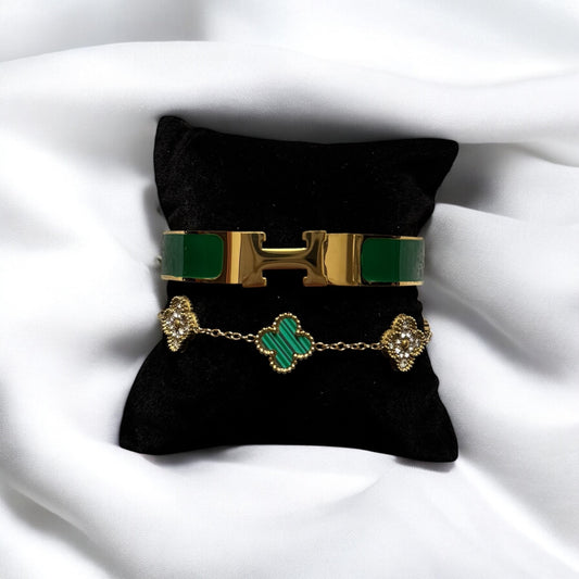 Khadraa (Gold & Green) 2pc Set