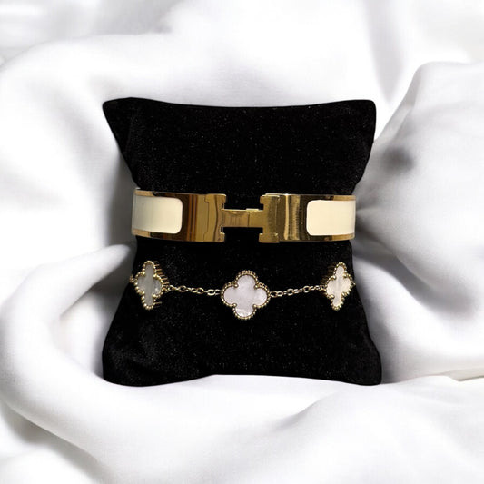 Bayda (Gold & White) 2pc Set